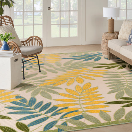 Nourison Aloha Alh18 Green Multicolor Area Rug