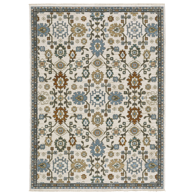 Oriental Weavers Sphinx KEIRA KEI02 Ivory Floral Rugs