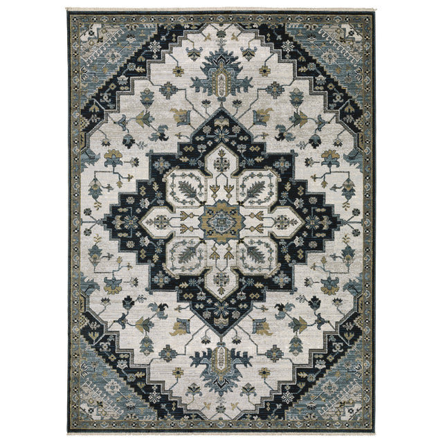 Oriental Weavers Sphinx KEIRA KEI04 Blue Medallion Rugs