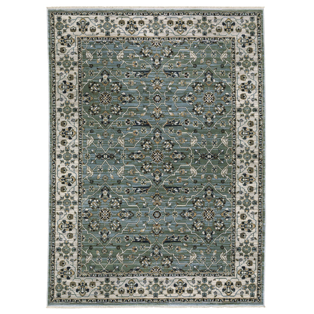 Oriental Weavers Sphinx KEIRA KEI07 Blue Floral Rugs