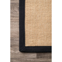 Nuloom Orsay Sisal Zhss01A Black Area Rug