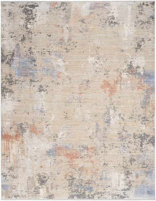 Nourison Abstract Hues Abh01 Beige Grey Area Rug