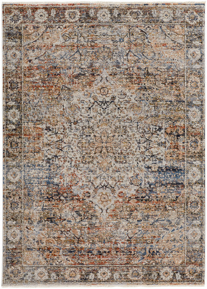 Feizy Kaia Kai39Gmf Tan/Orange/Blue Area Rug