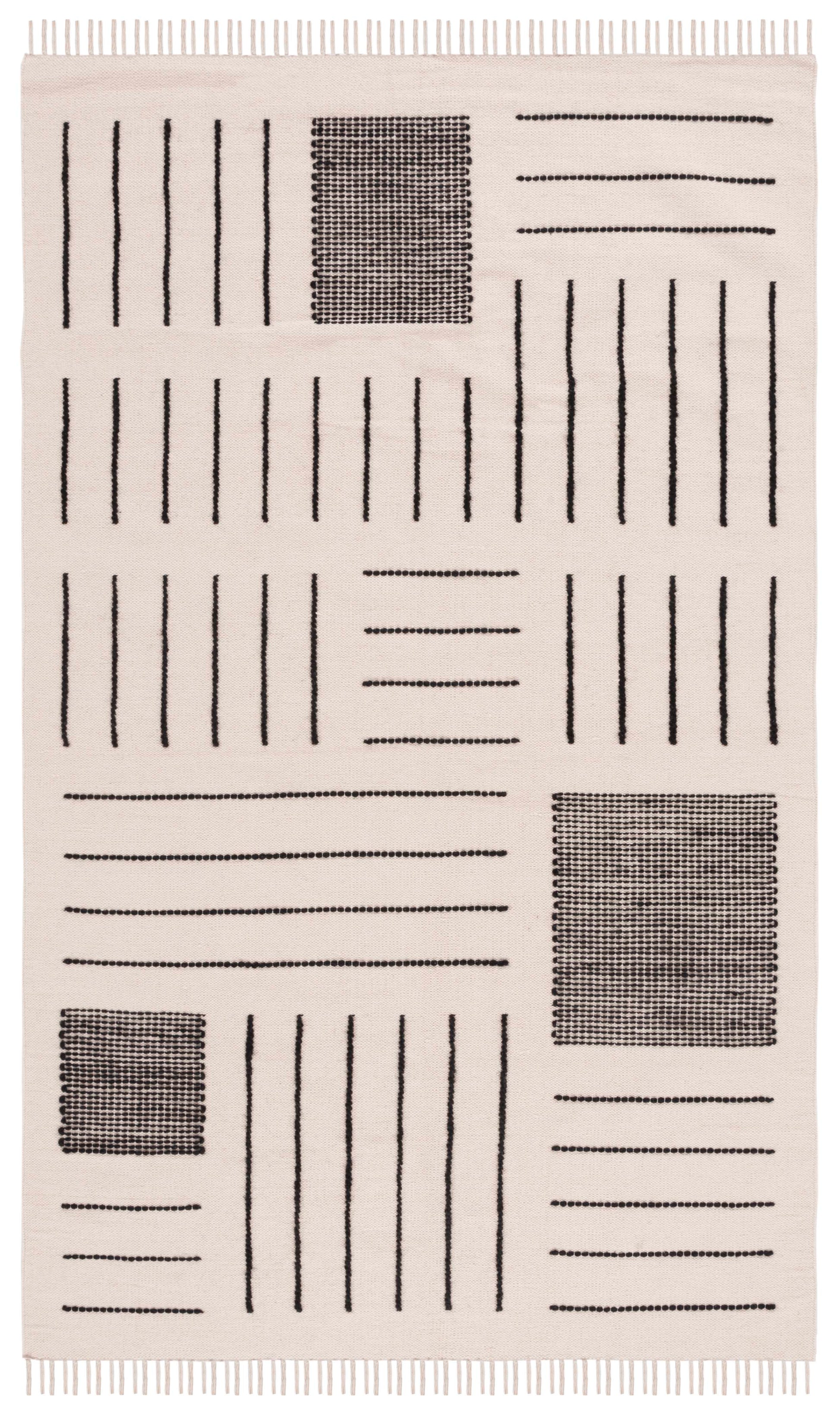 Safavieh Kilim Klm326A Ivory/Black Area Rug