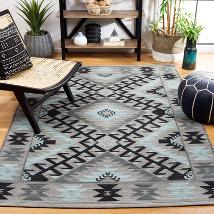 Safavieh Kilim Klm330F Grey/Black Area Rug