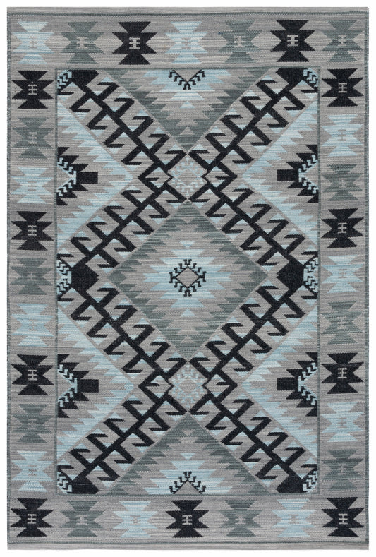 Safavieh Kilim Klm330F Grey/Black Area Rug