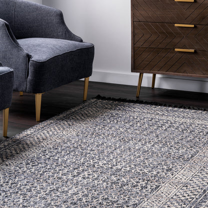 Nuloom Claudia Diamond Stgl03B Gray Area Rug