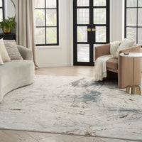 Nourison Desire Dsr04 Ivory Grey Blue Area Rug