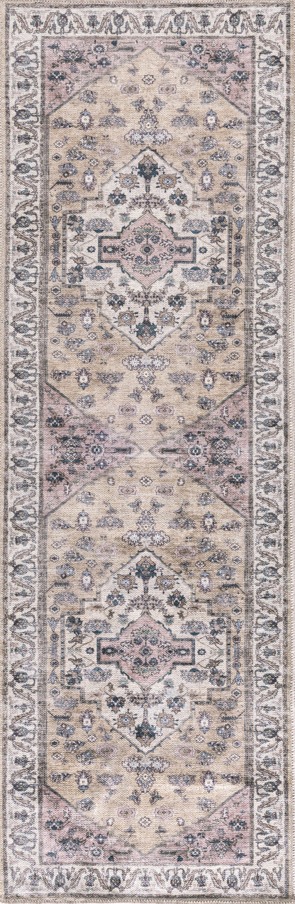 Nourison Grand Washables Grw03 Beige Multicolor Area Rug