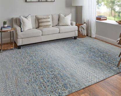 Feizy Branson Brn69Bqf Blue/Ivory/Brown Area Rug