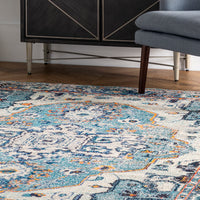 Nuloom Corbett Bohemian Kkcb11B Blue Area Rug