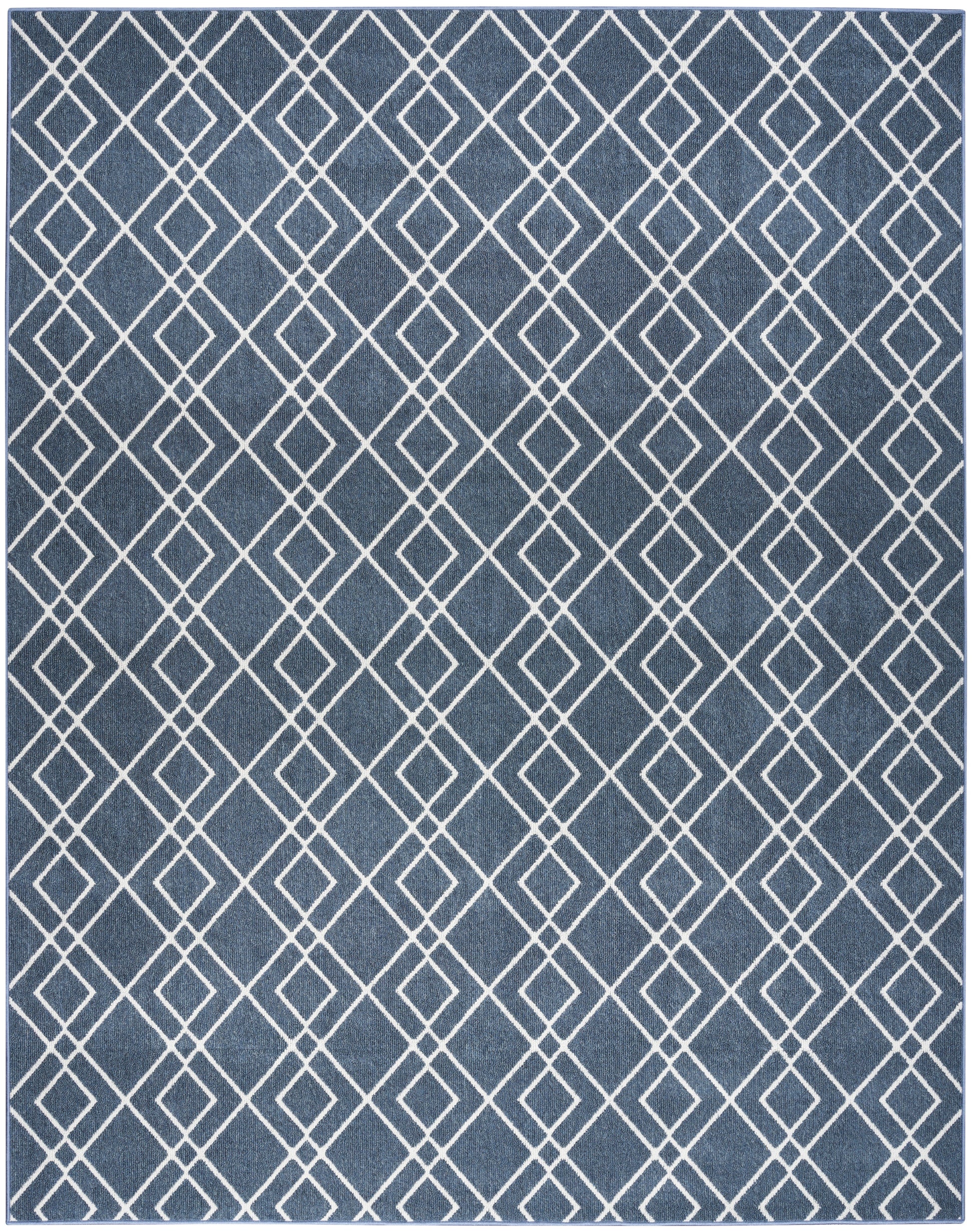 Nourison Modern Lines Mol01 Denim Area Rug