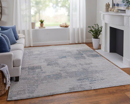 Feizy Zarah Zrh8917F Gray/Taupe/Blue Area Rug