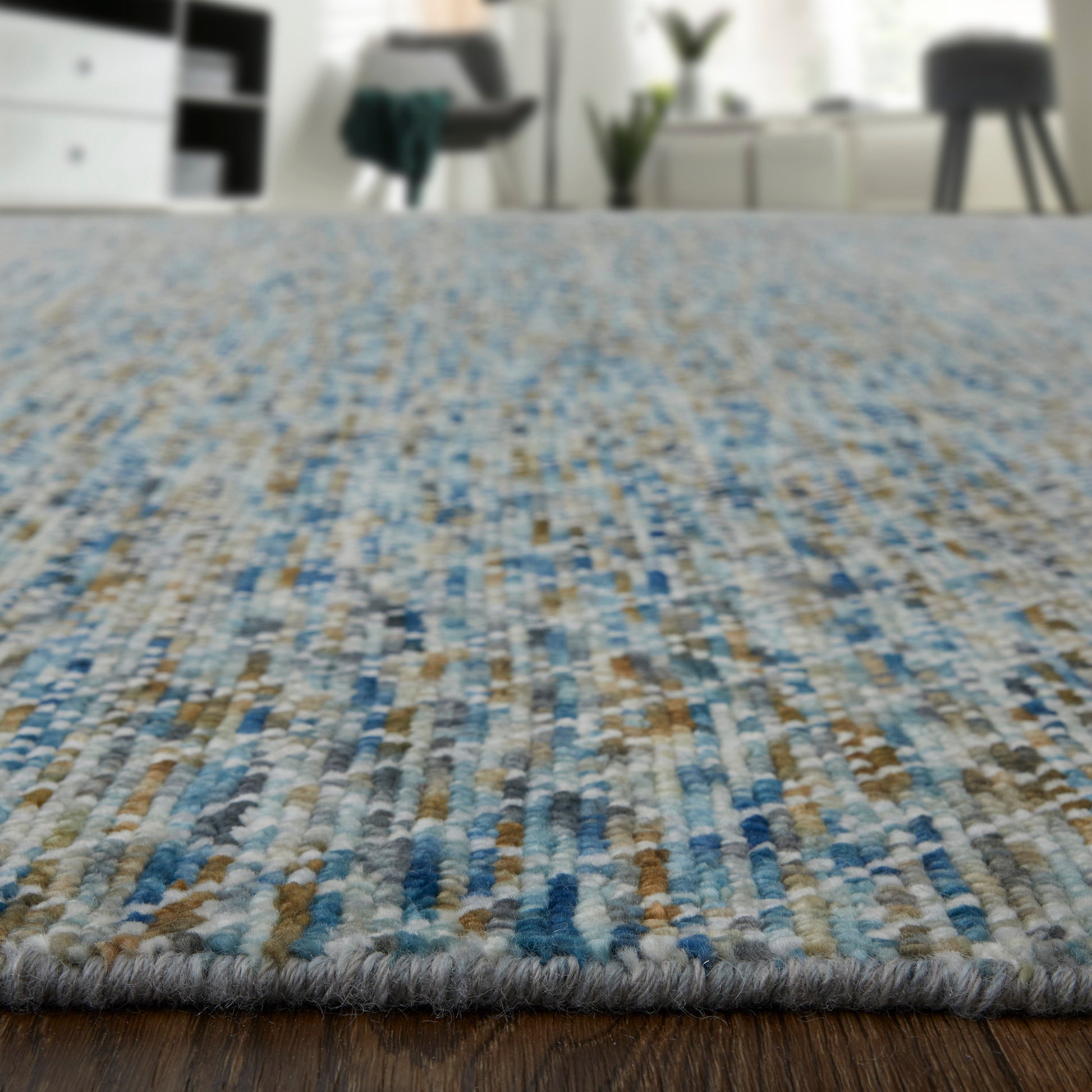 Feizy Branson Brn69Bqf Blue/Ivory/Brown Area Rug