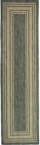 Nourison Horizon Indoor/Outdoor HOZ03 Green Contemporary Area Rugs