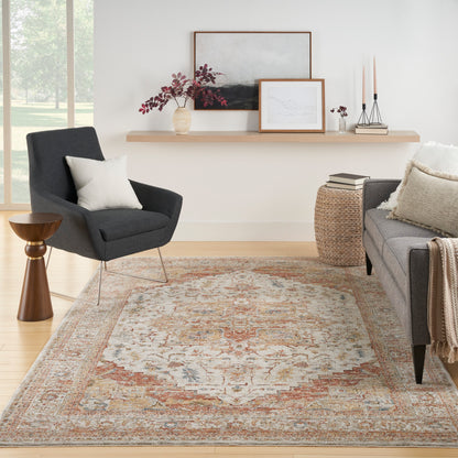 Nourison Sahar Shr06 Ivory Rust Area Rug