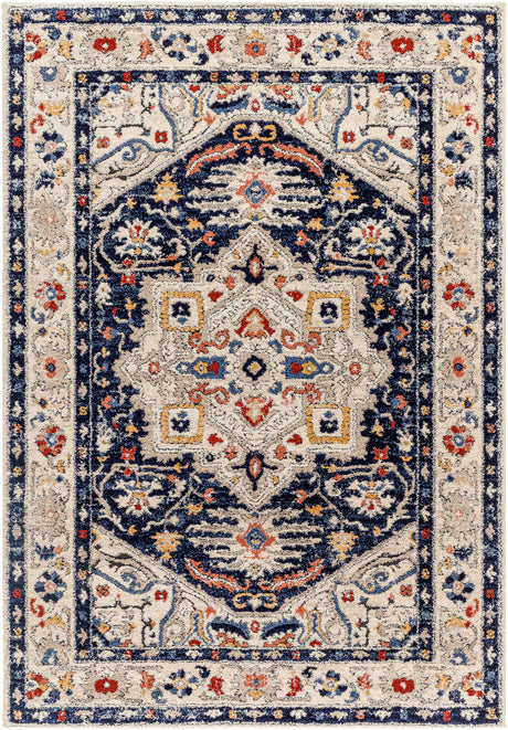 Surya Liebe Lbe-2304 Midnight Blue, Ash, Light Grey, Nickel, Sage, Khaki Rug.