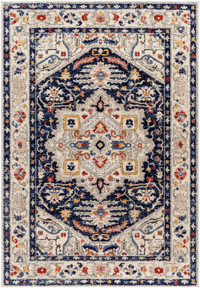Surya Liebe Lbe-2304 Midnight Blue, Ash, Light Grey, Nickel, Sage, Khaki Rug.