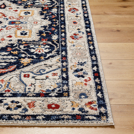 Surya Liebe Lbe-2304 Midnight Blue, Ash, Light Grey, Nickel, Sage, Khaki Rug.