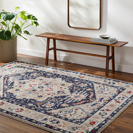 Surya Liebe Lbe-2304 Midnight Blue, Ash, Light Grey, Nickel, Sage, Khaki Rug.