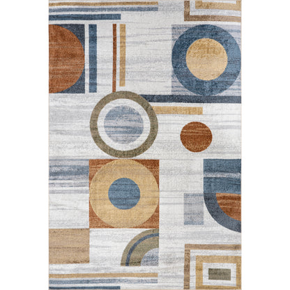 Nuloom Brodee Abstract Retro Grhn05A Beige Area Rug