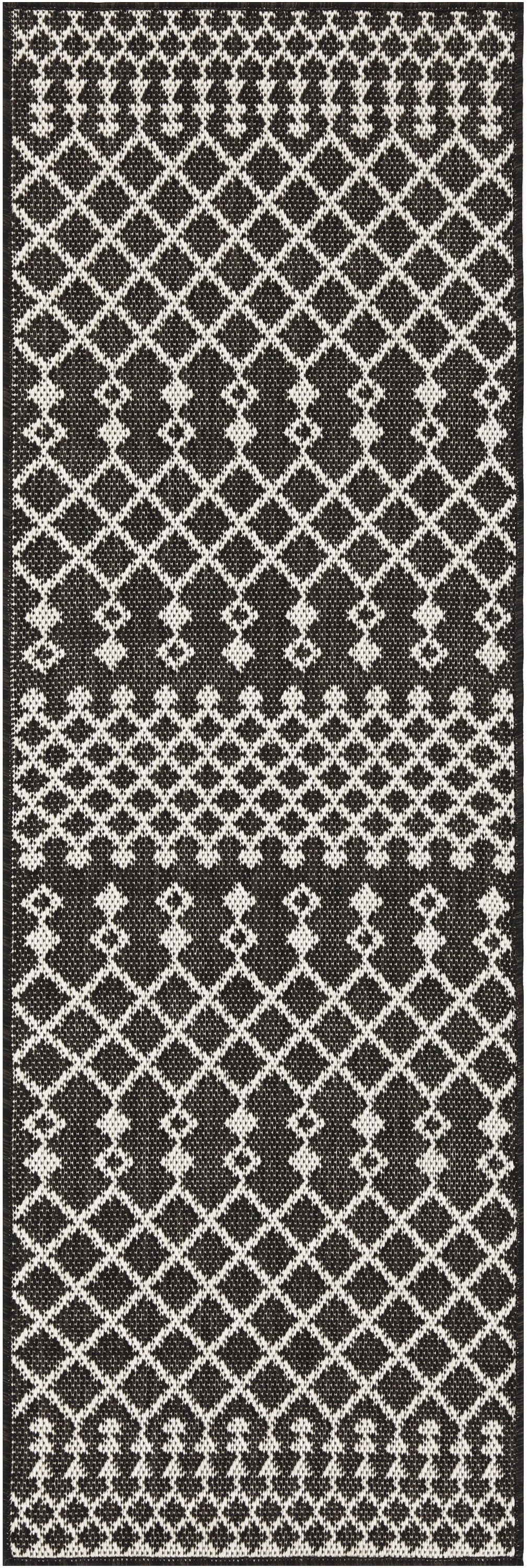 Nourison Positano Pos02 Black Rug