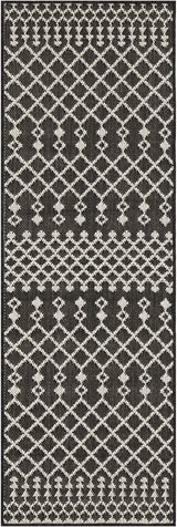 Nourison Positano Pos02 Black Rug