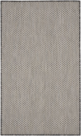 Nourison Courtyard COU01 Machine Made Ivory, Charcoal Rug
