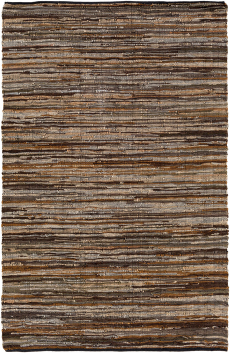 Surya Log Cabin Lgc-1000 Dark Brown, Camel, Light Gray, Khaki Rugs.