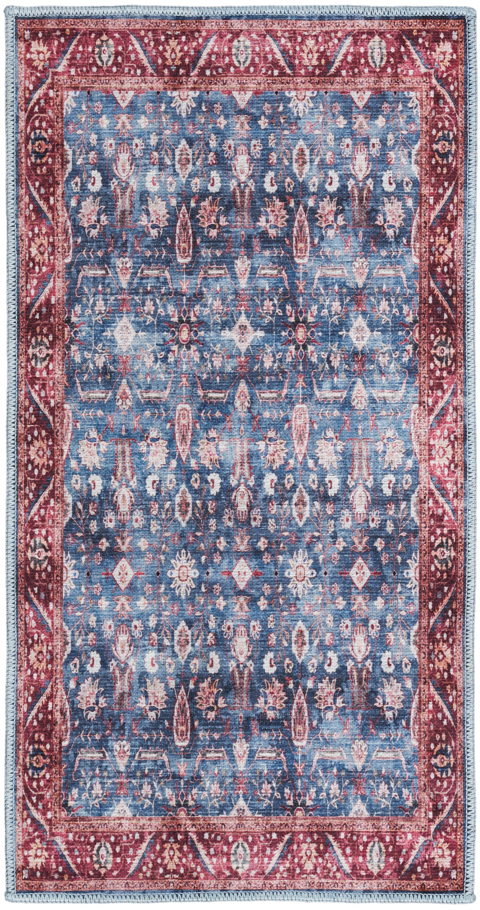 Nourison Grand Washables Grw06 Blue Brick Area Rug