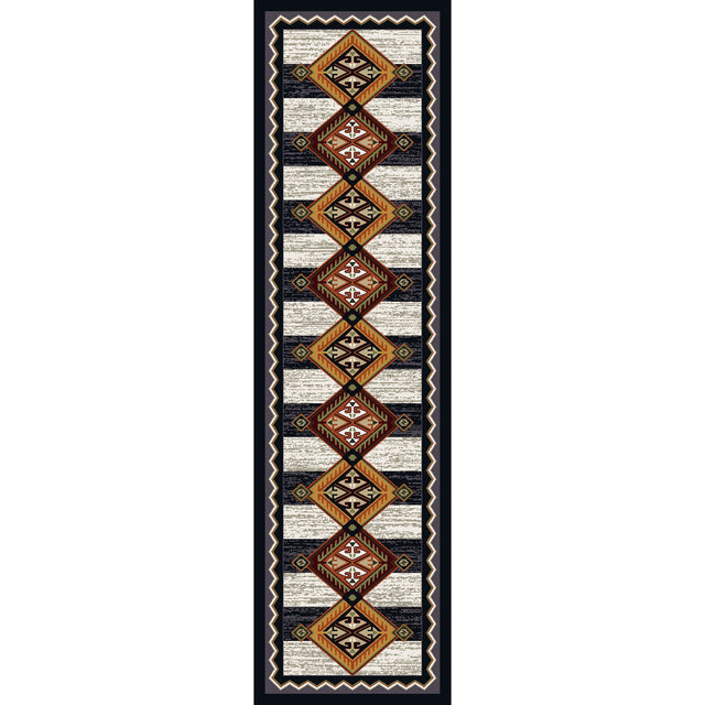 American Dakota Lineage Black & White Rug