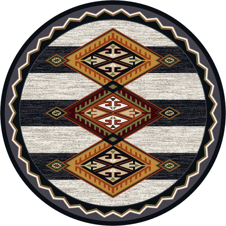 American Dakota Lineage Black & White Rug