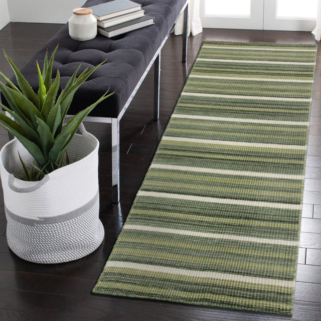 Liora Manne Aruba Faded Stripe 7539/06 Green Rug.