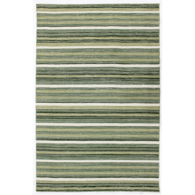 Liora Manne Aruba Faded Stripe 7539/06 Green Rug.