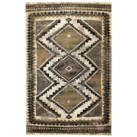 Liora Manne Ashford Diamond Trio 8139/48 Grey Rug - Liora Manne - asd45813948