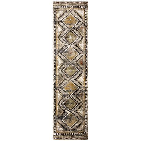 Liora Manne Ashford Diamond Trio 8139/48 Grey Rug.