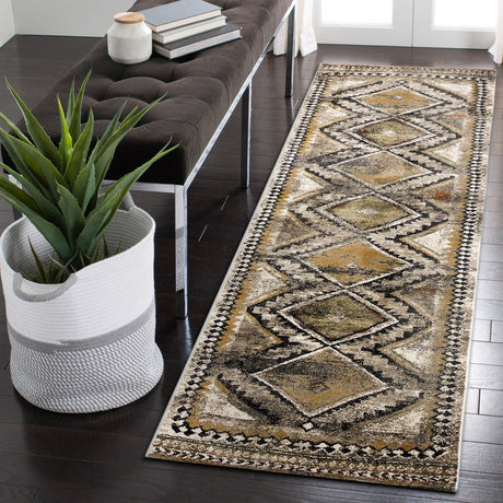 Liora Manne Ashford Diamond Trio 8139/48 Grey Rug.