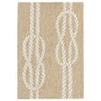 Liora Manne Capri Ropes 1636/12 White Rugs.