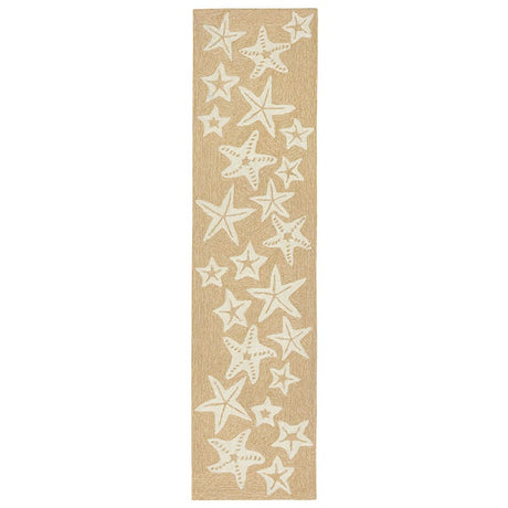 Liora Manne Capri Starfish 1667/12 White, Ivory Rugs.