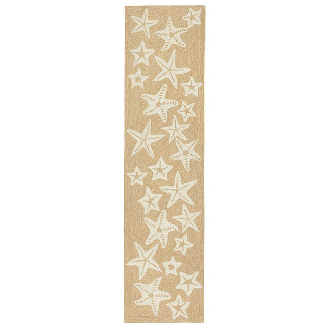 Liora Manne Capri Starfish 1667/12 White, Ivory Rugs.