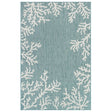 Liora Manne Carmel Coral Border 8448/04 Blue Rug.