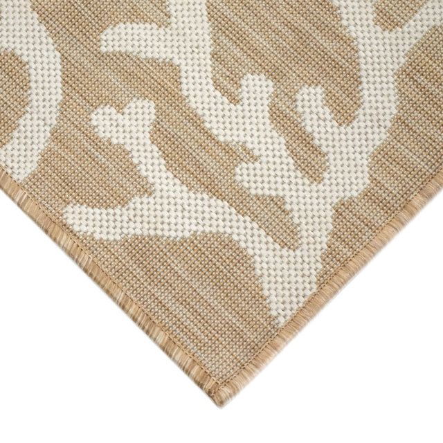 Liora Manne Carmel Coral Border 8448/12 Beige Rug.