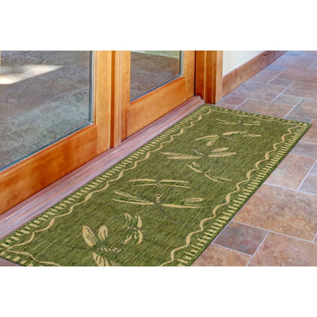 Liora Manne Carmel Dragonfly 8440/06 Green Rug - Liora Manne - cred8844006