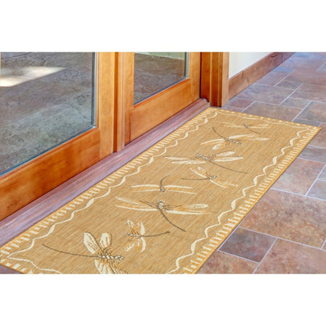 Liora Manne Carmel Dragonfly 8440/22 Beige Rug - Liora Manne - cred8844022