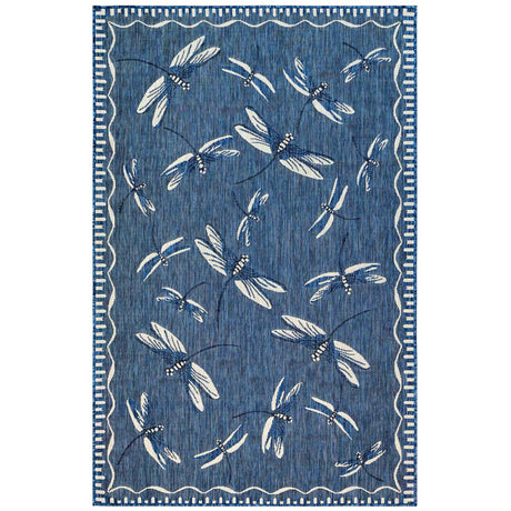 Liora Manne Carmel Dragonfly 8440/33 Navy Rug - Liora Manne - cre45844033