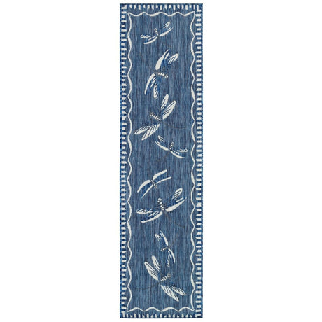 Liora Manne Carmel Dragonfly 8440/33 Navy Rug - Liora Manne - crer8844033