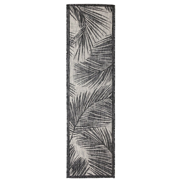 Liora Manne Carmel Fronds 8474/48 Black Rug.