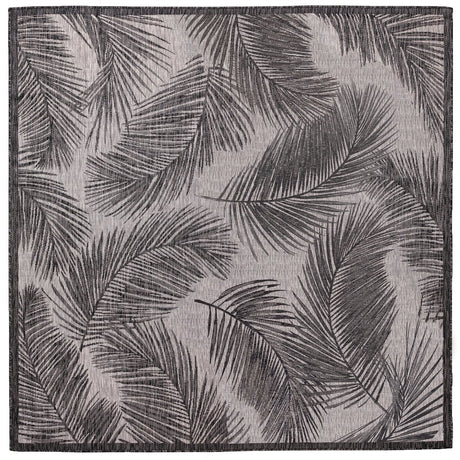 Liora Manne Carmel Fronds 8474/48 Black Rug.