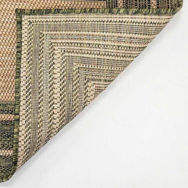 Liora Manne Carmel Multi Border 8425/06 Green Rugs.