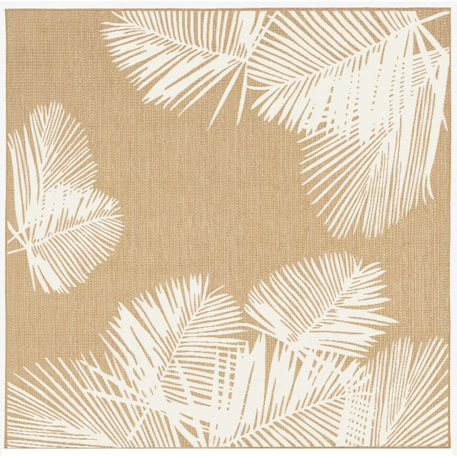 Liora Manne Carmel Palm 8439/12 Beige Rug.